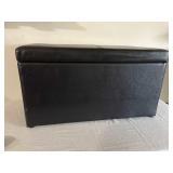 Leather Ottoman With Storage