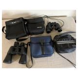 2 Binoculars & Bags