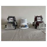 Semi Truck Clocks & Big Rig Mug