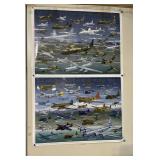 US Military planes of Vietnam & WW2 Poster