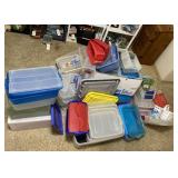 Assorted Plastic Totes