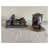 Motorcycle Statue/Book end