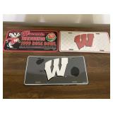 Wisconsin Badgers Collectable License Plates