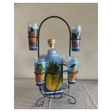 Shot Glasses & Bottle (Empty)