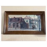 Vintage Bourbon St Lithograph print by Drummond