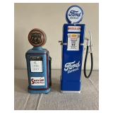 Ford Benzol & Route 66 Gas Pumps Decor