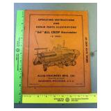 Allis-Chalmers 66 Harvester Operators Manual