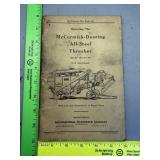 McCormick Deering Thresher Operators Manual
