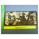 1953 Iowa License Plate