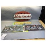 Harley-Davidson Signs, Calendar, and paper book