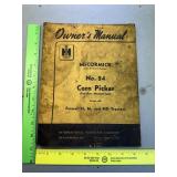 McCormick No. 24 Corn Picker Owners Manual