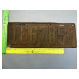 1921 Illinois License Plate