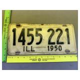 1950 Illinois License Plate