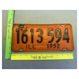 1952 Illinois License Plate