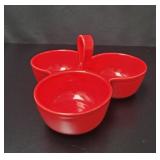 Triple Serving Dish