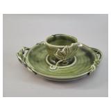 Mid Century Artisan Pottery Vessel , Signed