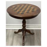 Chess Table, Marquetry Side Table, Inlaid