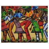 Rohan, African Folk Art Dance Portrait, Acrylic