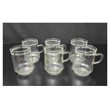 6 Schott Mainz Jena Coffee Tea Glass Cups