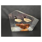 Large Cameron Lucite Prism Seagull Sculpture