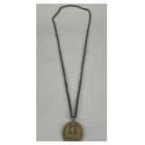 Antique Vatacan Religious Medalion & Chain