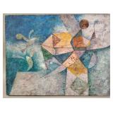 RARE Jacques Brousseau, Cubist, Oil 1965