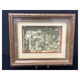 3D diorama shadow box depicting a vintage