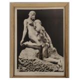 Vtg B&W Photo Chevojon Rodin L'Eternelle Idole