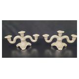 2 Rosenthal White Porcelain Candelabra's