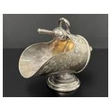 Ellis Baler Silver Plate Sugar Scuttle & Scoop