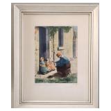 Signed, After JF Millet La Becque Etching