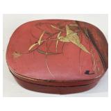 Antique Lacquered Enamel Japanese Box