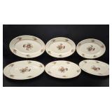 6 Syracuse China Colonial Oval Platter Dishes  vtg