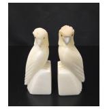 Albaster Bird Sculptures vtg
