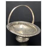 Oval Regency Silver Plate  Basket Bowl Centerpiece