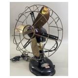 Vintage Brass Blade MARELLI Table Fan