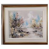 J.C. Koreny, Abstractist Fall Landscape, Oil
