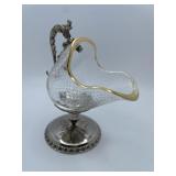 Vintage Silver Plated & Glass, Gold painted S