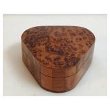 Moroccan Thuya Burl Triangular Vide Poche Box