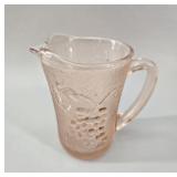 Pink Depression Glass Creamer vtg