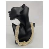 Vintage Faux Pearls Necklace, 6 strands
