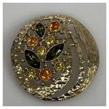 38-Sarah Coventry Canada Gold-tone Brooch with
