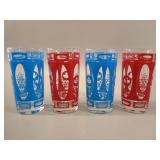 4 Dominion Glass 1967 Canadian Centennial Tumblers