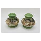 Japanese Moriage Dragon Shakers vtg