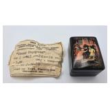 Kholuy Lacquer Box: 'The Little Humpbacked Horse'