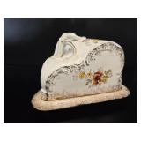 Royal Bonn Antique Floral Wedge Cheese Dish