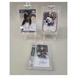 Lot of 3 Upper Deck NHL Clear Cut Autograph Cards