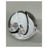 Caithness Scotland Swirl Art Glass Paperweight