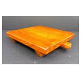 Vintage Dansk Square Cheese & Knife Teak Wood