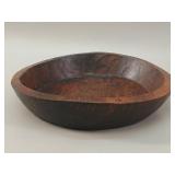 Old Chinese Hand-Carved Wood Dough Basin